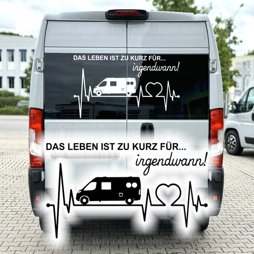 Herzschlag camper bus 110x66cm - bus,