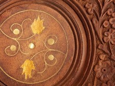 antik  Mokka Tee Klapp Tisch