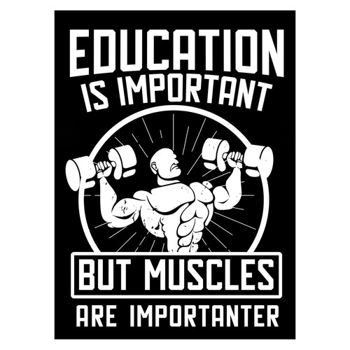 Bodybuilder motivationsposter - bodybuilder,
