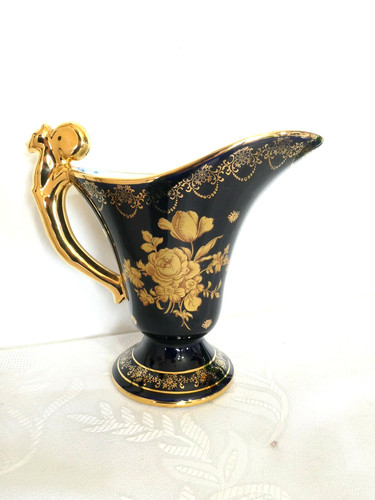 Vase limoges kobalt und gold - limoges,