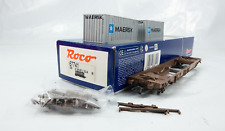 Roco 67741 Einheitstaschenwagen Sdkkmss "MAERSK" der DSB, sehr guter Zustand