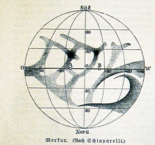 Merkur karte planet - merkur,