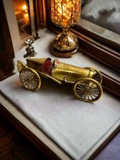 Antikes hervorragendes Rennwagenmodell aus Messing und Kupfer 30er Jahre Ära