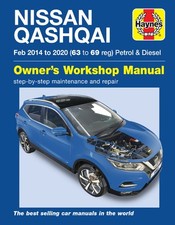 Nissan Qashqai (2014-2020) Repair Manual Haynes Reparaturanleitung