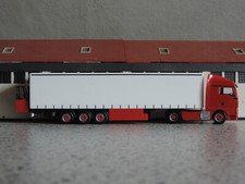 MAN TGX E6c XLX 5-achs Gardinenplanensattelzug + Crayler Heckstapler - "rot-weiß