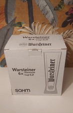 Warsteiner 6x Bierglas 0,2l