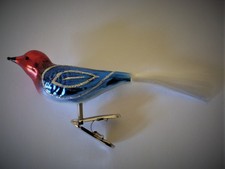 Weihnachtsschmuck Lauscha Vogel Glas