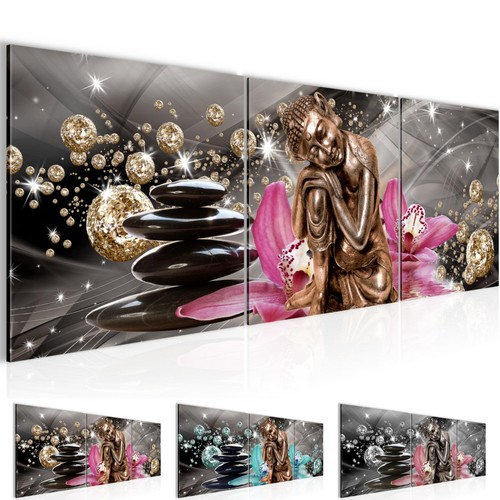 Wandbilder set buddha orchidee - wandbilder,