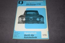 Reparaturanleitung Reparaturhandbuch Alfa Romeo 1750 -Berlina/GT erstklassig