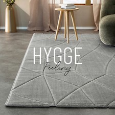 Teppich Kurzflor grau beige