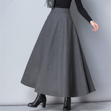 Damen Kunst Wolle Rock Tartan