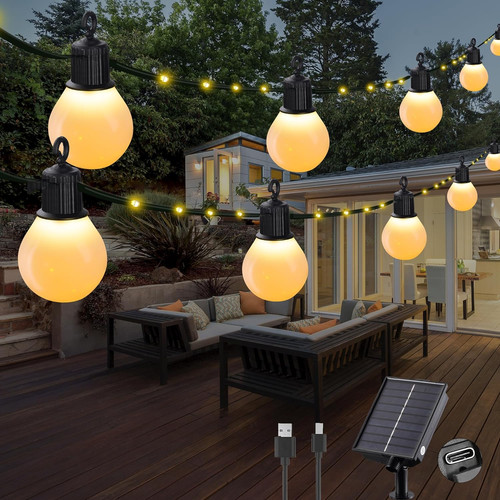 Solar lichterkette außen mit - lichterkette,