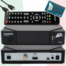 ►Telefunken TFK-S2000 HD Sat Receiver TiVuSat zertifiziert aktivierte HD Karte♻️