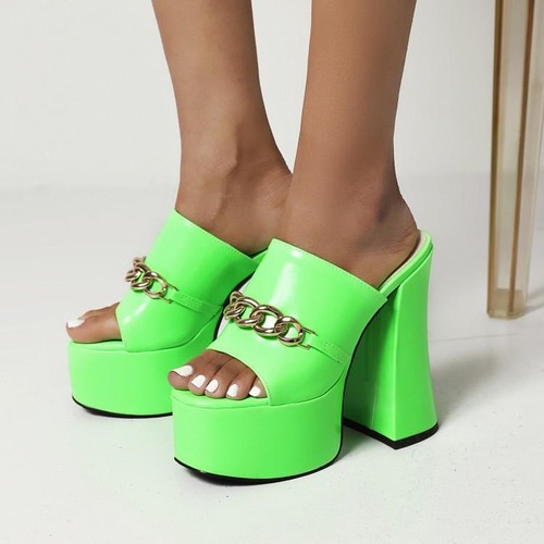 Damen pantoletten high heel - pantoletten,
