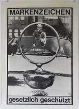 Mercedes Benz, Markenzeichen, gesetzlich geschützt, Plakat, Poster 1977