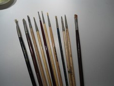 Künstlerbedarf: 11 Pinsel Malerei da Vinci Maestro;  Boesner; VANG versch. Gr #4