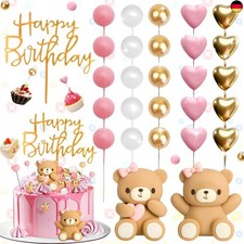 28 Stück Teddybär Tortendeko