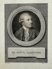 Klopstock Friedrich Gottlieb, Kupferstich von Geyser um 1790