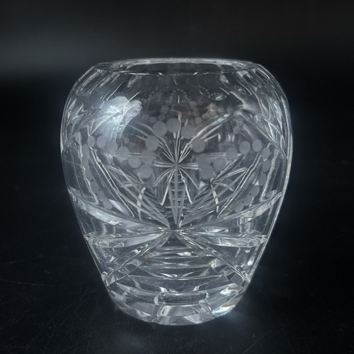 Kristall vase schleuderstern - kristall, vase;