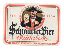 Bieretikett Brauerei Schmucker
