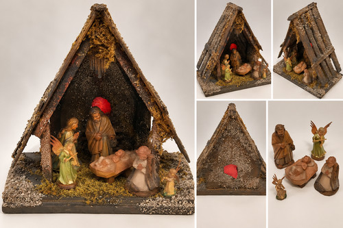 Vintage weihnachtskrippe aus - weihnachtskrippe,