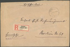 DP TÜRKEI 1918, Deutsche Feldpost Expedition 907, Einschreibeumschlag