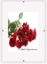 Rahmenloser Bilderrahmen Cliprahmen Fotorahmen Bildhalter Plexi A1 A2 A3 A4 B2