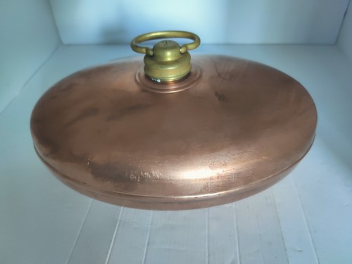 Wärmflasche antik kupfer - wärmflasche,