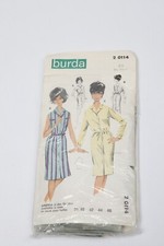 Schnittmuster burda 2 0114 Gr. 46 OW: 104  Vintage Retro Kleid Nähen 50er 60er