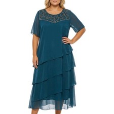 Sheego Damen Eventkleid