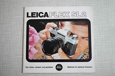 Leica Prospekt: Leicaflex SL2 , 40 Seiten, 1974, schön erhalten