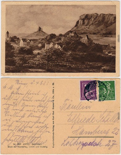 Ansichtskarte gerolstein bick - ansichtskarte,