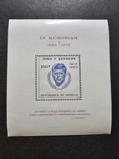 Briefmarke Senegal La Mort Du President Kennedy Nr. 11 Neu Luxus MNH 1973