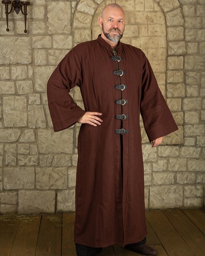 Oberon robe wolle braun - wolle,