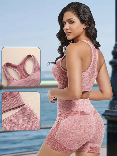 Sport shorts set damen yoga - bh,