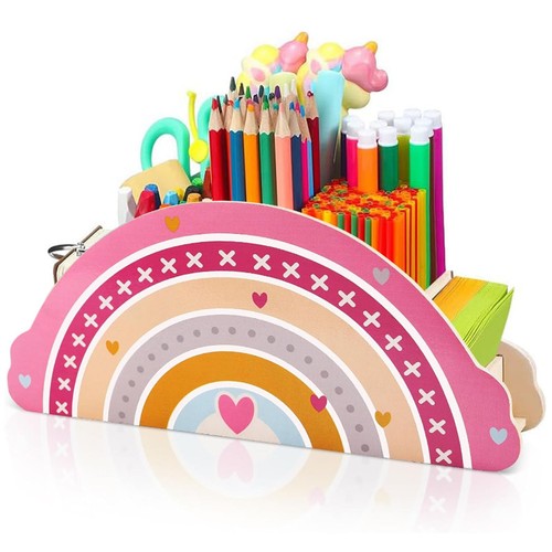 Regenbogen stiftehalter kinder - regenbogen,