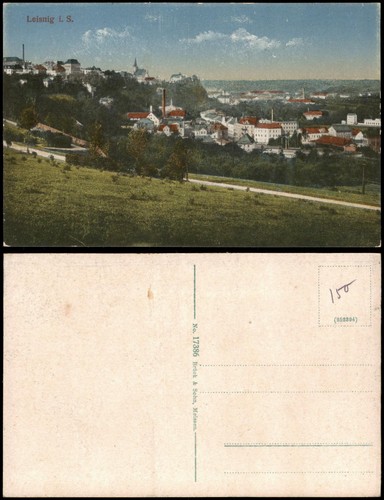 Ansichtskarte leisnig partie - ansichtskarte,