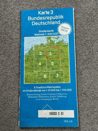 Aral straßenkarte karte brd - karte, 3