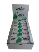 de Bron Choc Wafer Box Schokoladenwaffel ohne Zuckerzusatz 24x34g