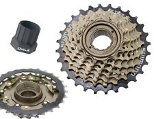 Shimano 7 Fach Schraubkranz 14-28 Ritzel inkl. Zahnkranz Abzieher MF-TZ500