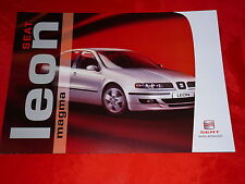 SEAT Leon 1M1 "Magma" Sondermodell Prospekt Brochure Depliant Folleto von 2003