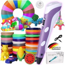 3D Druckstift Kinder DIY 3D Stifte Set 12Farben 36m PLA Filament Printing Pen DE