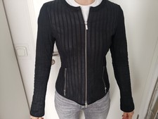 Milestone Jacke Damen Gr. 36, Ziegennappa Leder , Schwarz