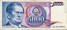 Jugoslawien 5000 Dinara