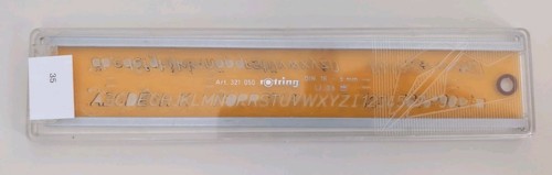 Rotring schriftschablone 321 - schriftschablone,