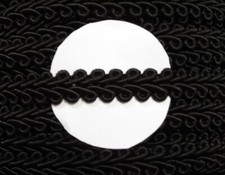 2 m Posamentenborte schwarz 10