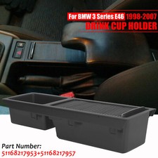 Einsatz mit Rollo Ablagefach Mittelkonsole Schwarz 51168217953 Für BMW 3er E46