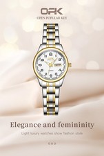 OPK Damen Armbanduhr 28mm Gold