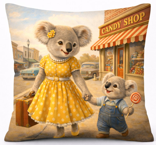 Koala kissen vintage 50er - kissen,