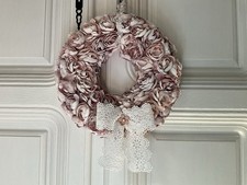 Shabby Chic DekorationWandkranz Türkranz Bild French  BrocanteLandhausCottage 🥀